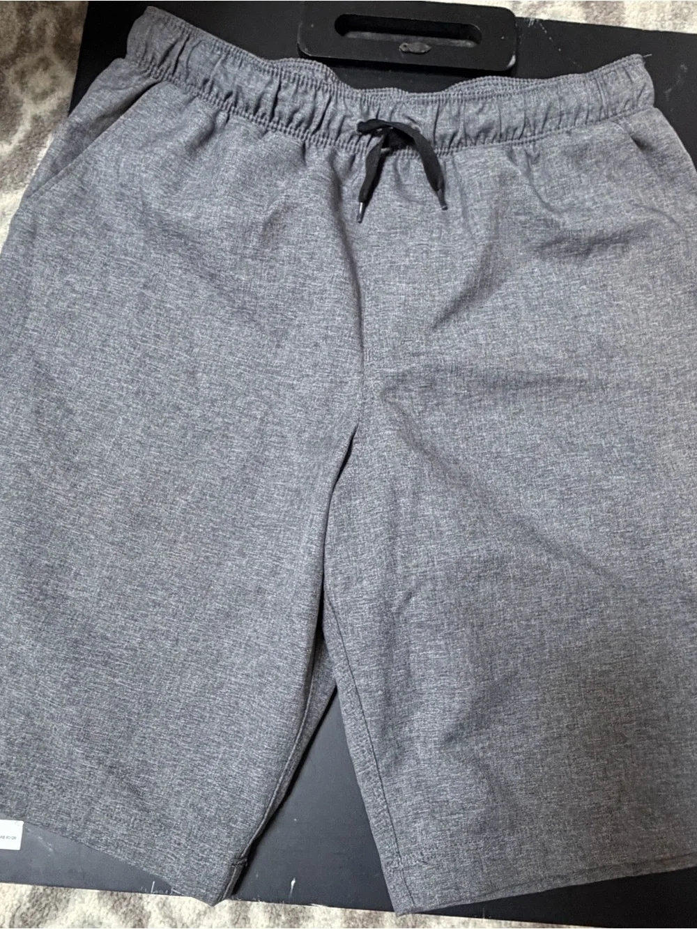 Hurley Gray Elastic Waistband Drawstring Comfortable Dress Shorts